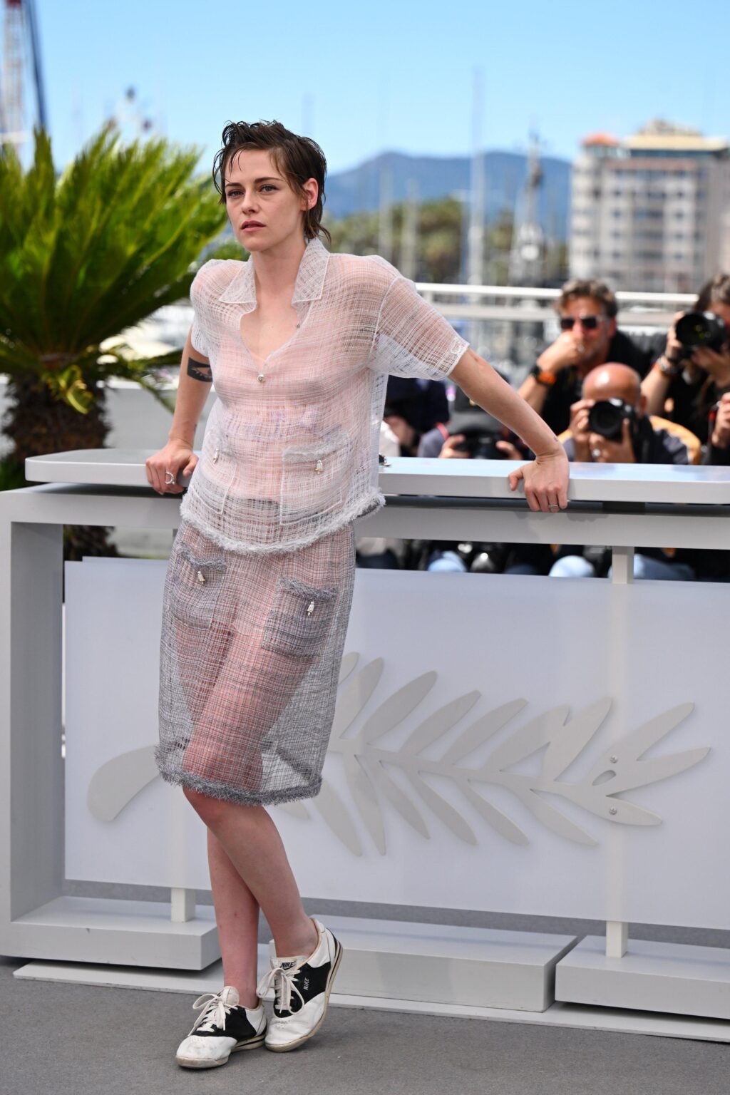 Kristen Stewart poses during the "Full Phil" photocall at the 79th annual Cannes Film Festival