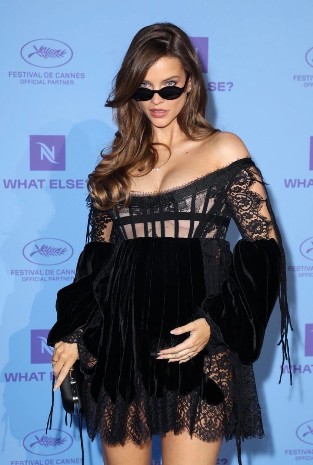 Barbara Palvin Sprouse at the Cannes Nespresso x Dua Lipa event