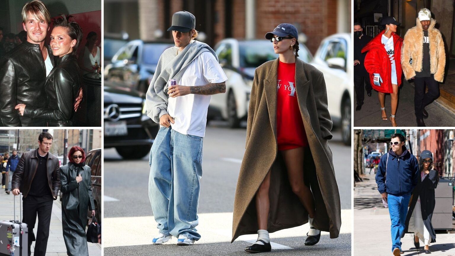 Collage of best dressed celebrity couples