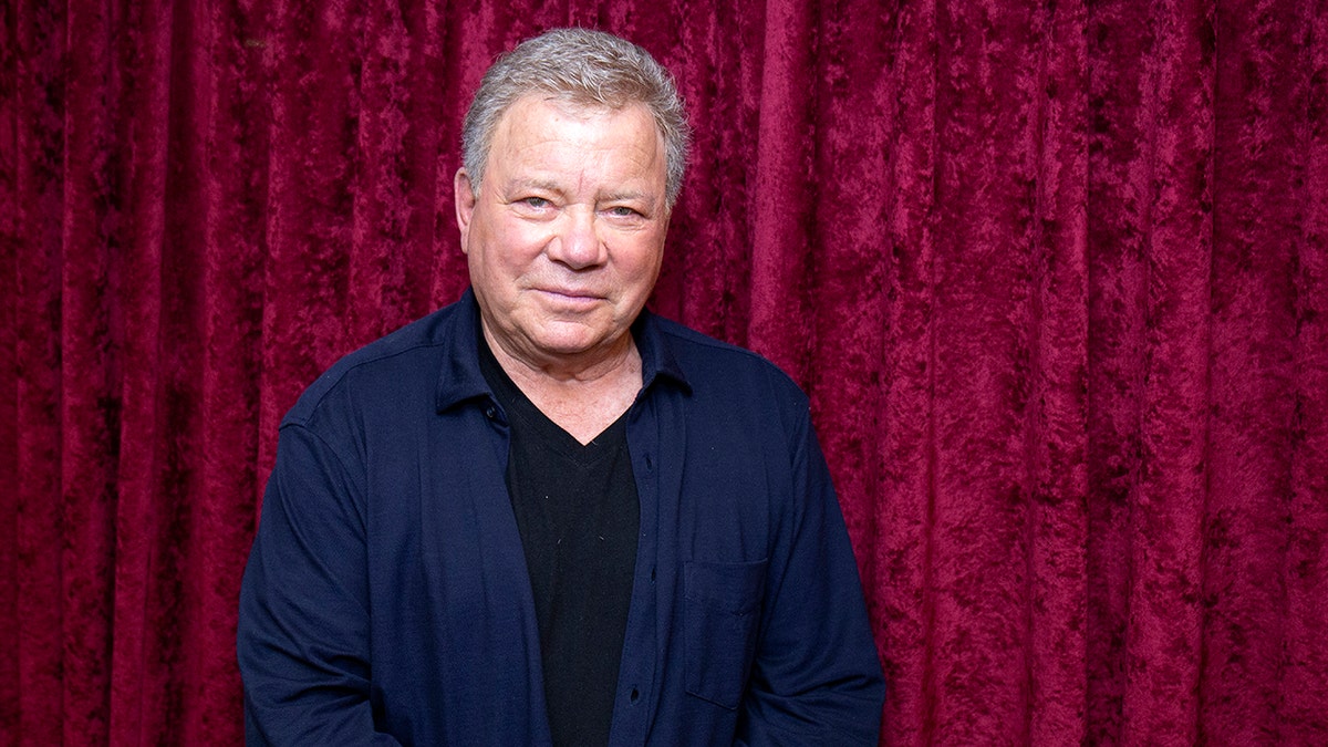 William Shatner standing inside SiriusXM Studios in New York City