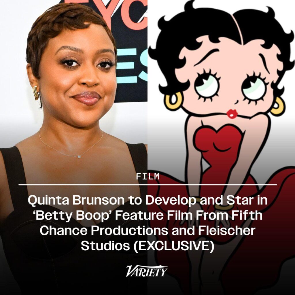 Quinta Brunson to Develop and Star in ‘Betty Boop’ Feature Film From Fifth Chance Productions and Fleischer Studios