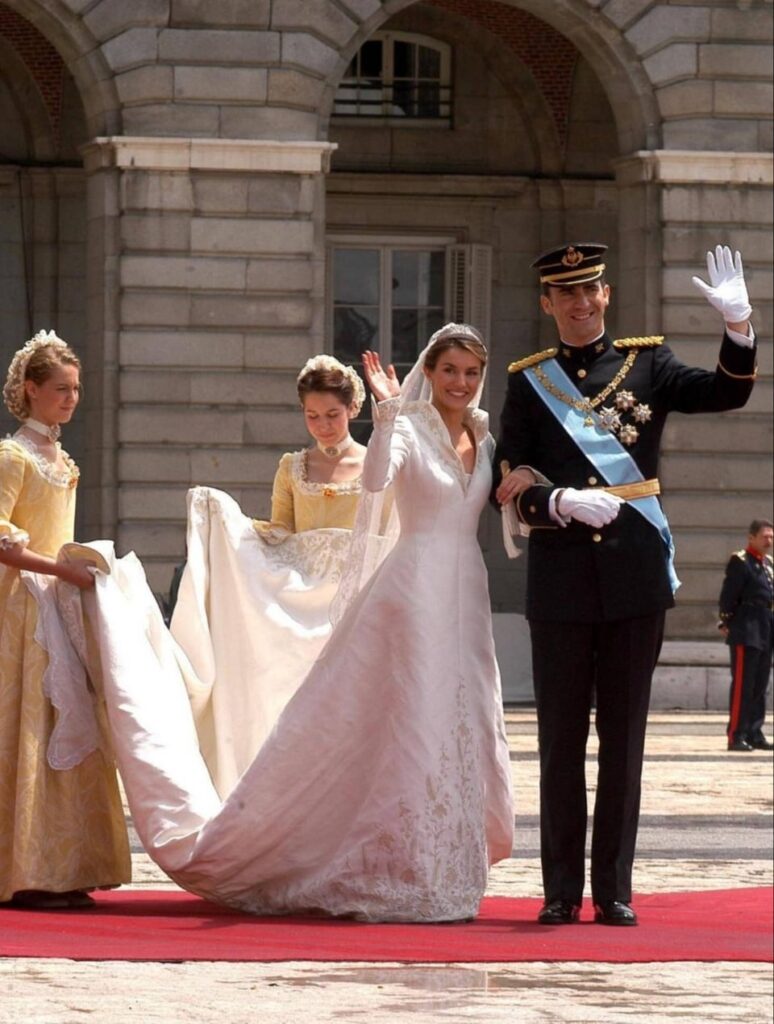 On this day in 2004, Felipe and Letizia were married at the Almudena Cathedral in Madrid (Spain)