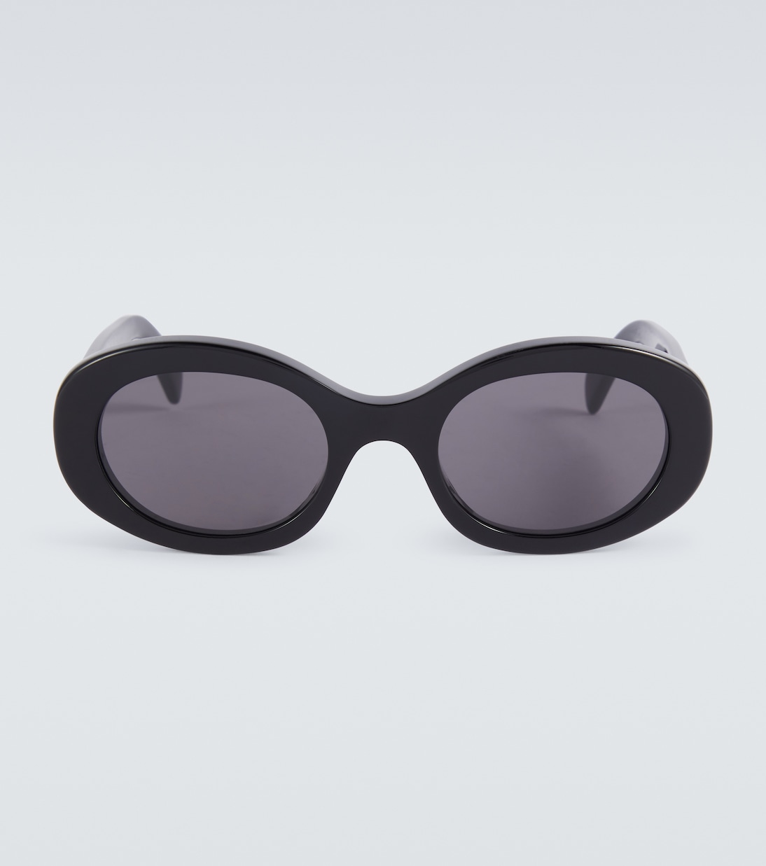 Triomphe 01 Oval Sunglasses in Black - Celine Eyewear