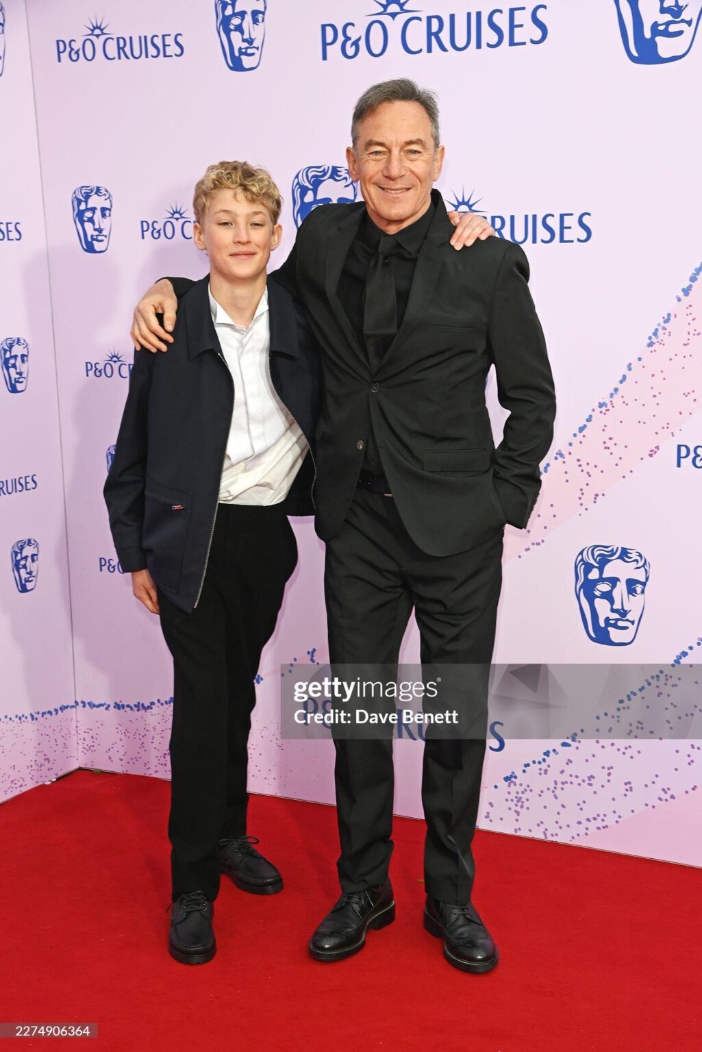 Lox Pratt (Current Draco Malfoy) and Jason Issacs (Movies Lucius Malfoy) at the 2026 BAFTA TV Awards (May 10, 2026)