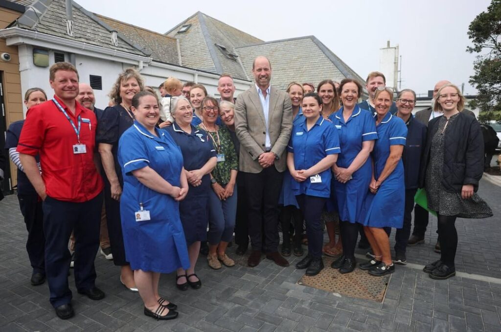 Prince William visiting the Isles of Scilly