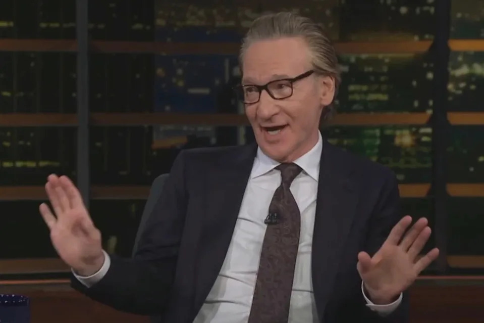 “They all pulled out,” Maher said, arguing the event has turned into a “big MAGA rally” with Trump and Lee Greenwood. Real Time with BillMaher