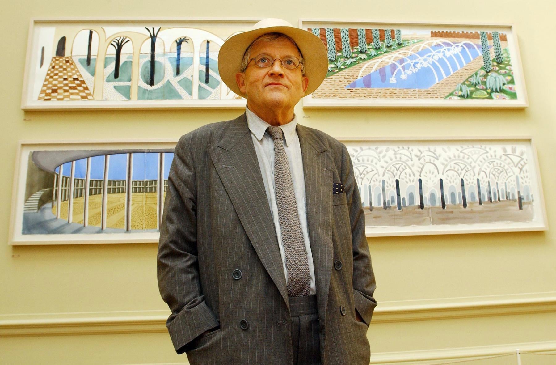 David Hockney, who died earlier this month