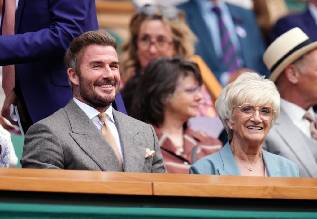 Sir David Beckham and Tess Daly among stars at Wimbledon on day one - London Evening Standard