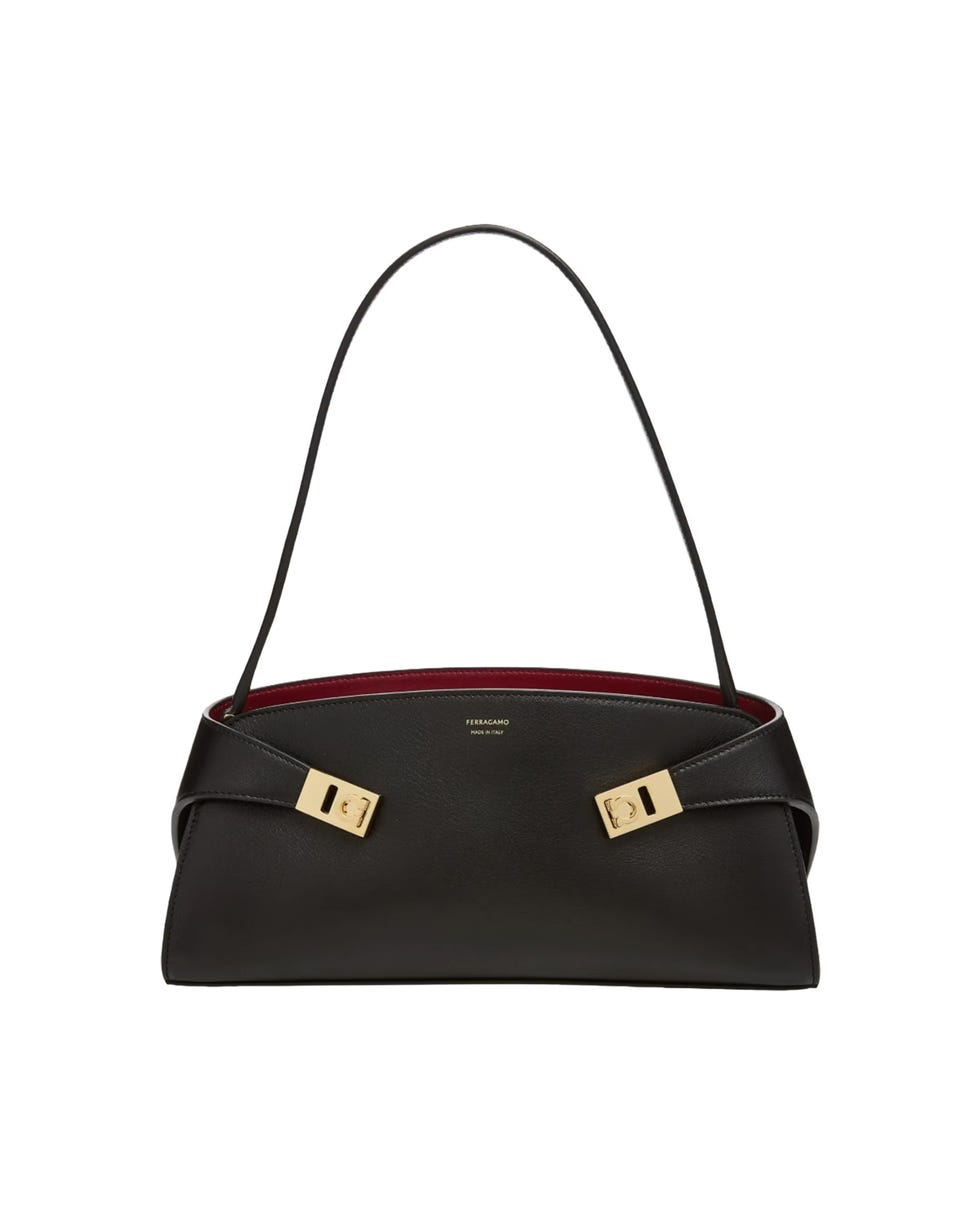 Hug Leather East/West Shoulder Bag