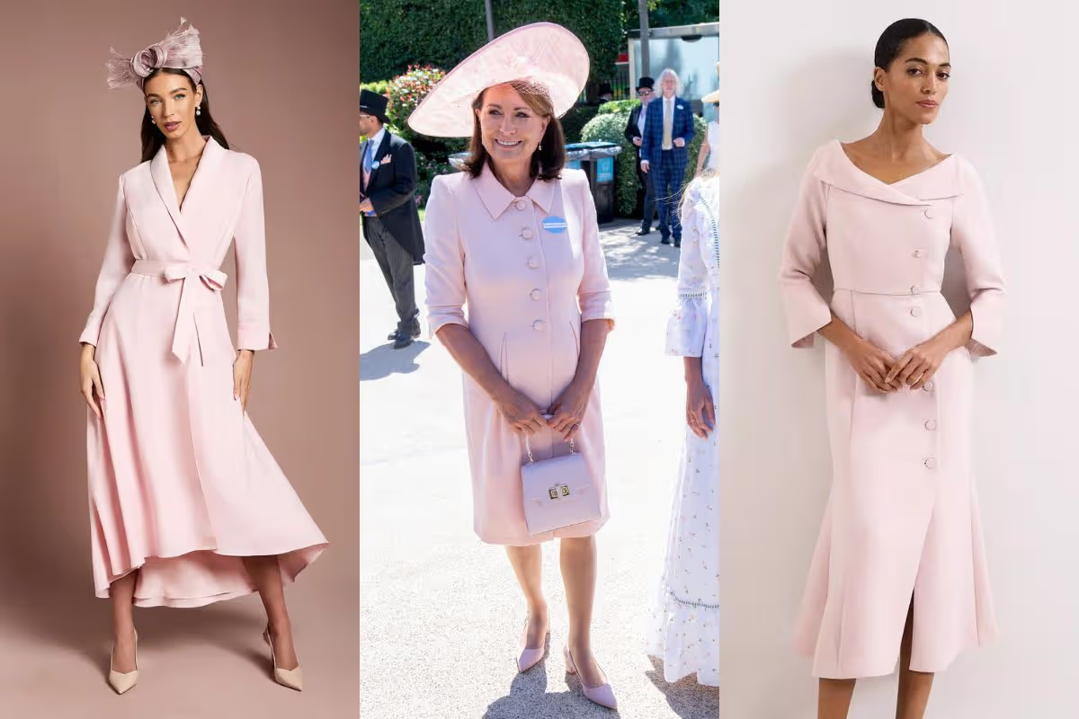 We also found two beautiful options similar to Carole's Ascot dress