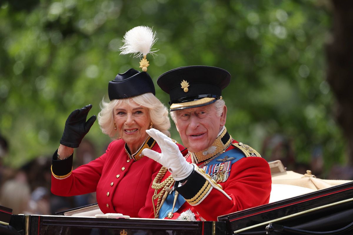 King Charles and Queen Camilla at Trooping the Colour