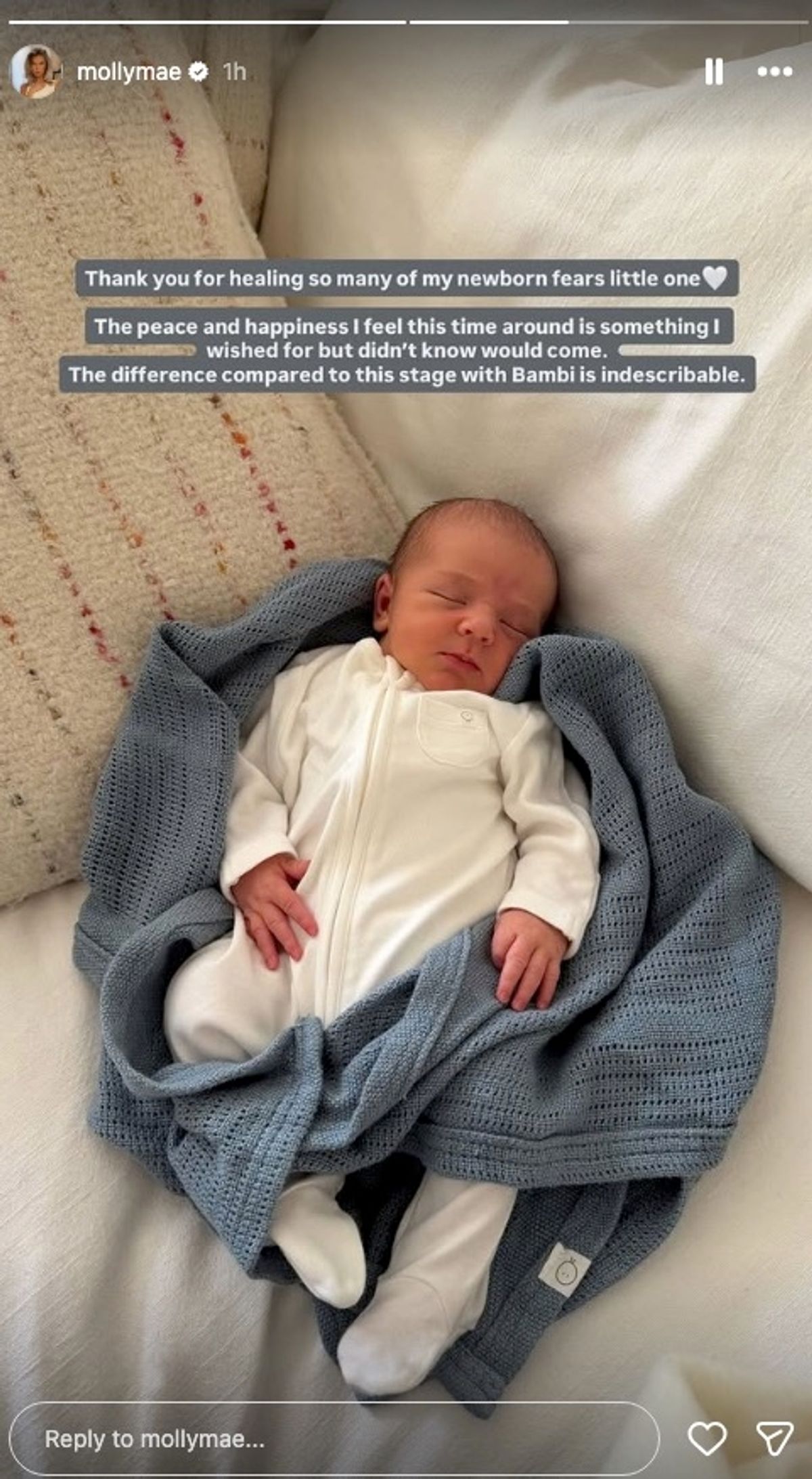 Molly-Mae shared a snap of her son