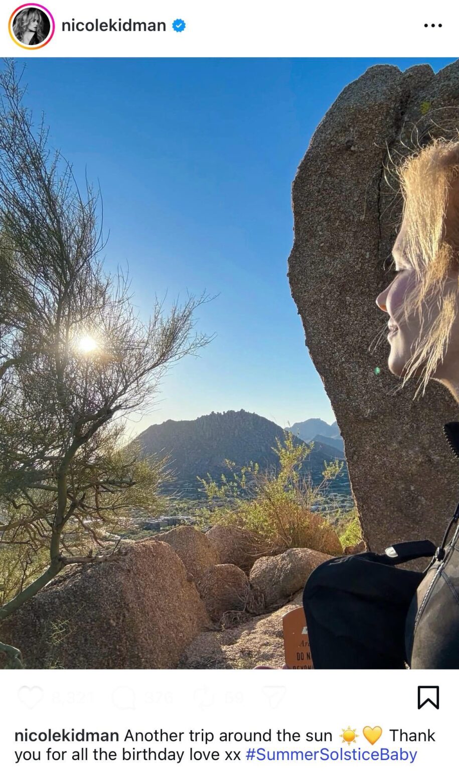 Nicole Kidman celebrates her 59th birthday: ‘Summer Solstice Baby’
