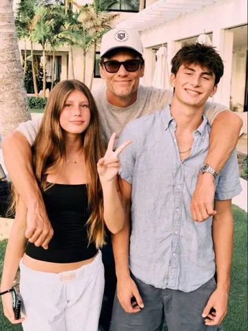 Tom Brady with his daughter Vivian and son BenjaminCredit: Instagram/Tom Brady