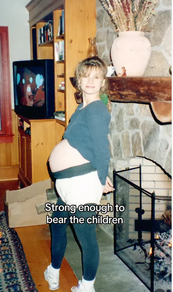 Kyra Sedgwick shared a baby bump photo as she looked back at being a working mom in Hollywood