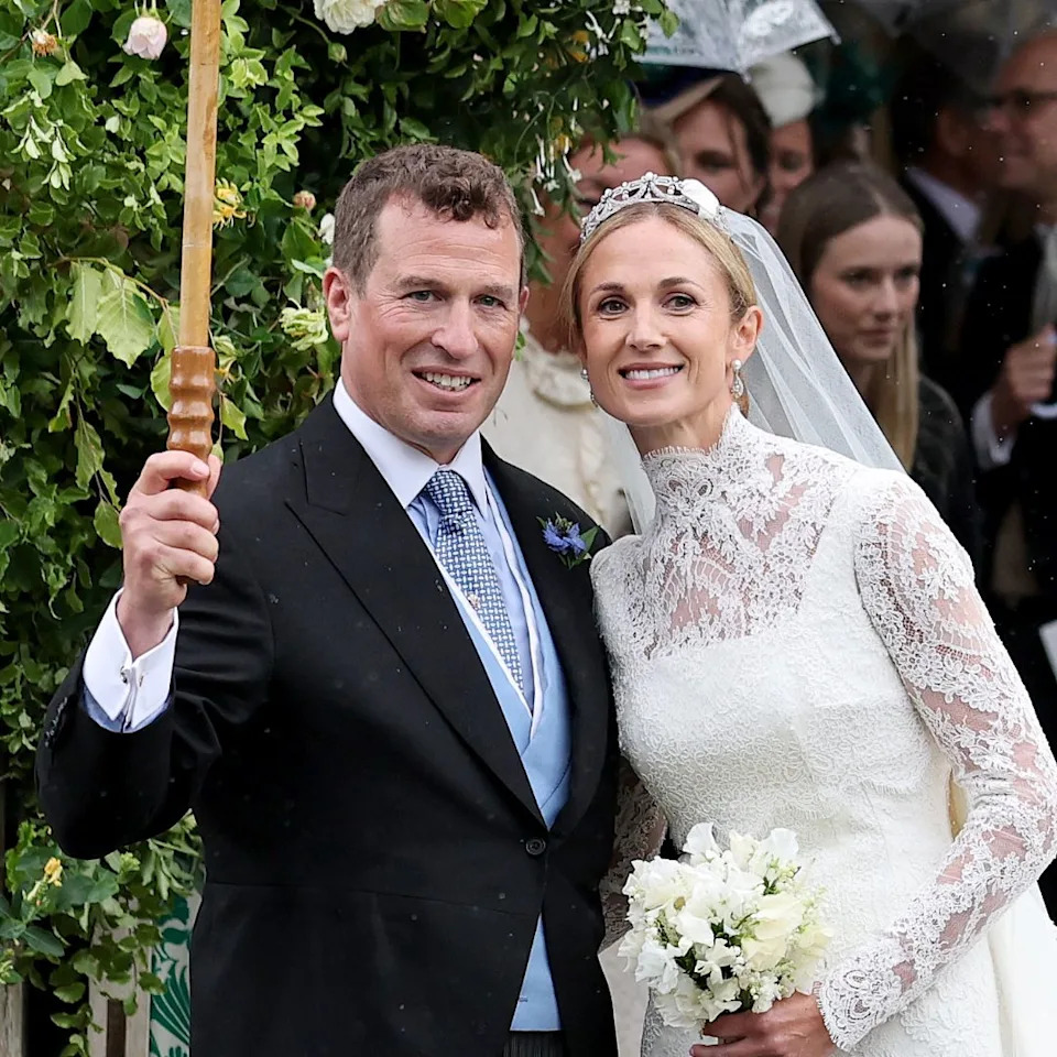 Peter Phillips and Harriet Sperling on their wedding day. 