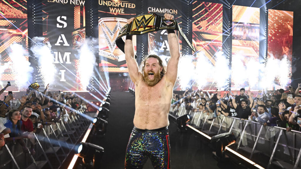 RIYADH, SAUDI ARABIA - JUNE 27: <> during Night of Champions at Kingdom Arena on June 27, 2026 in Riyadh, Saudi Arabia. (Photo by WWE)