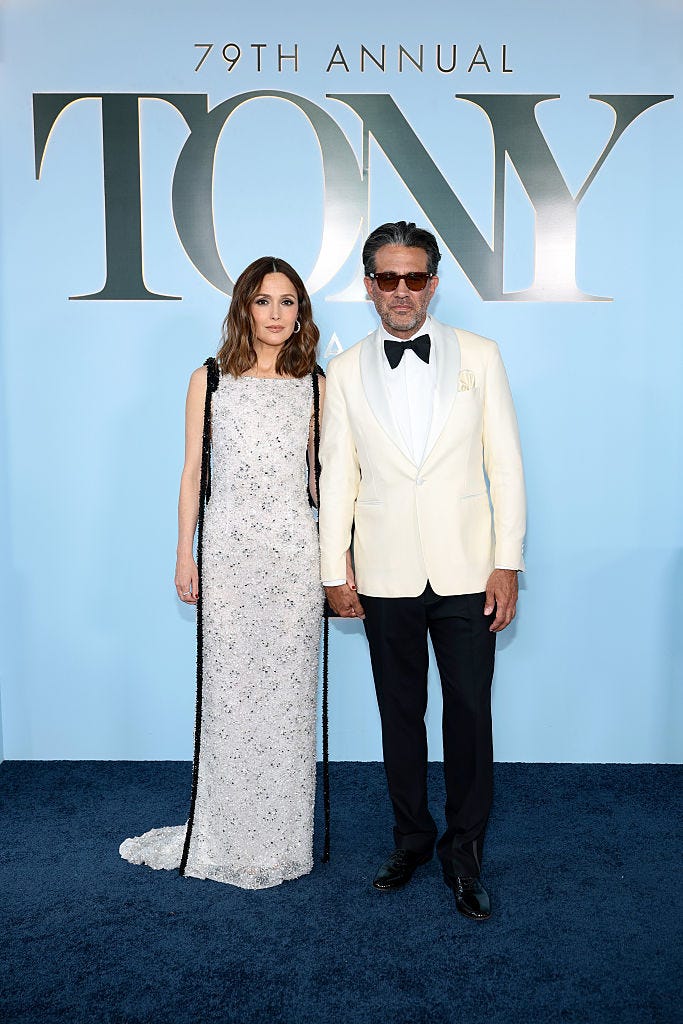 new york, new york june 07 lr rose byrne and bobby cannavale attend the 79th annual tony awards at radio city music hall on june 07, 2026 in new york city photo by dimitrios kambourisgetty images for tony awards productions