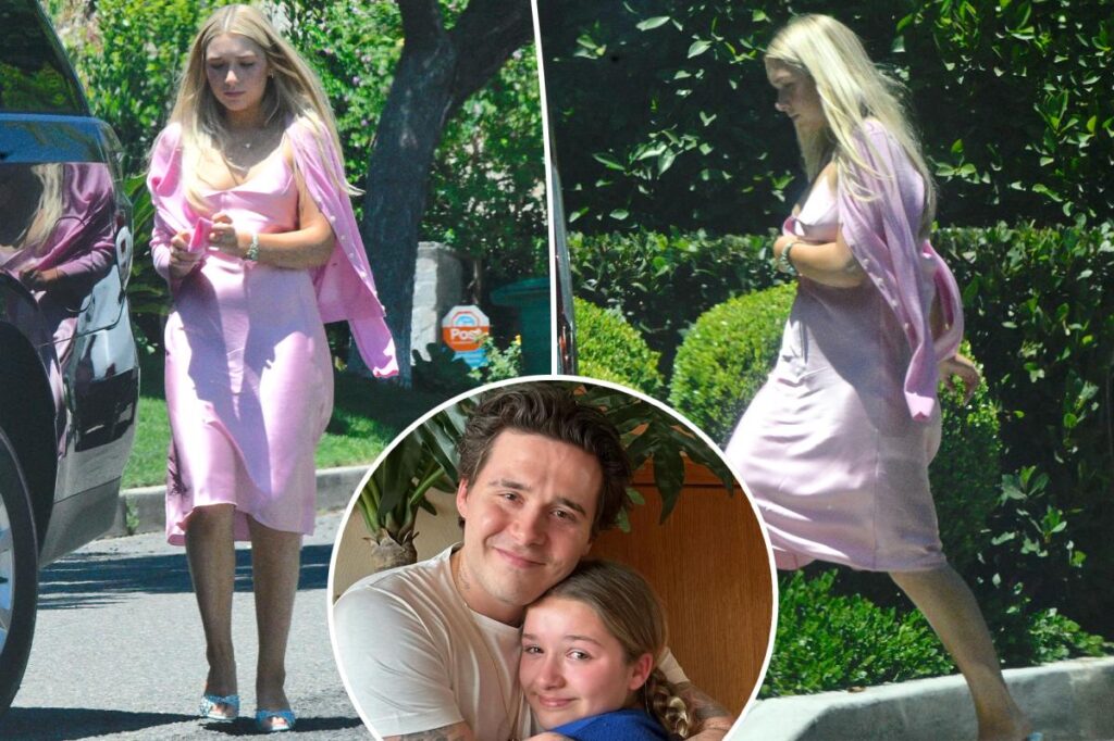 Harper Beckham goes to Brooklyn’s LA mansion, leaves seconds later without seeing him Harper Beckham goes to Brooklyn’s LA mansion, leaves seconds later without seeing him