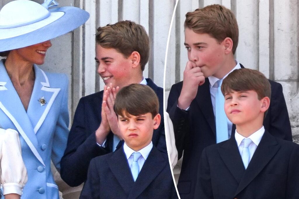 Prince George fights off sneeze during national anthem, cracks up with mom Kate Middleton Prince George fights off sneeze during national anthem, cracks up with mom Kate Middleton