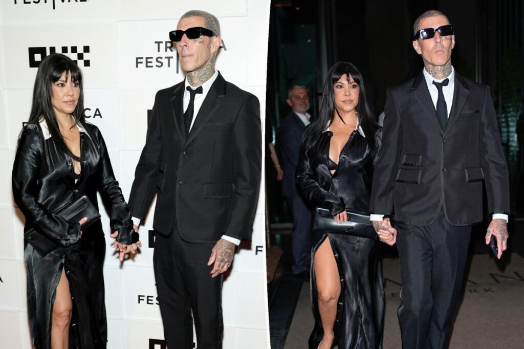 Kourtney Kardashian and Travis Barker make first red carpet appearance together in more than two years Kourtney Kardashian and Travis Barker make first red carpet appearance together in more than two years