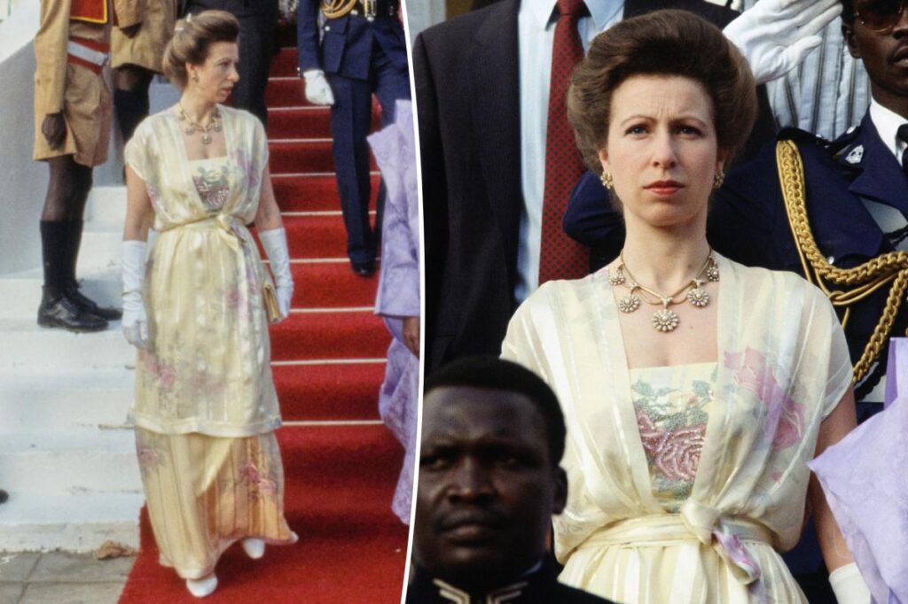Princess Anne wears 42-year-old dress from 1984 to royal banquet