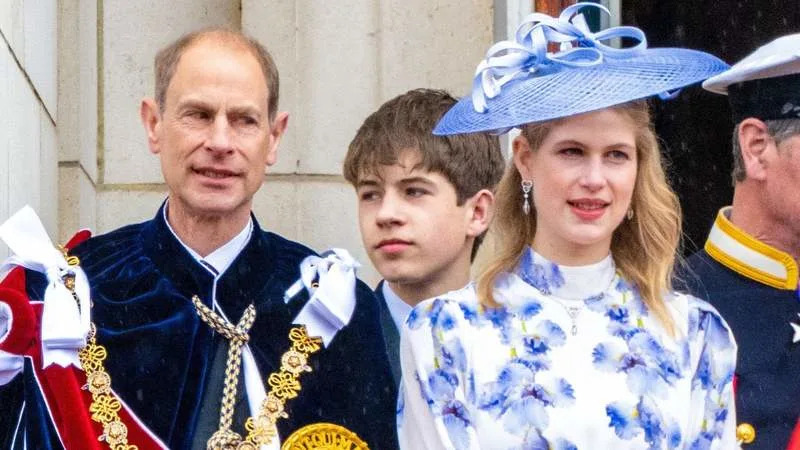 Prince Edward and Sophie, Duchess of Edinburgh, share two children: James, Earl of Wessex, 18, and Lady Louise Mountbatten-Windsor, 22. By: MEGA