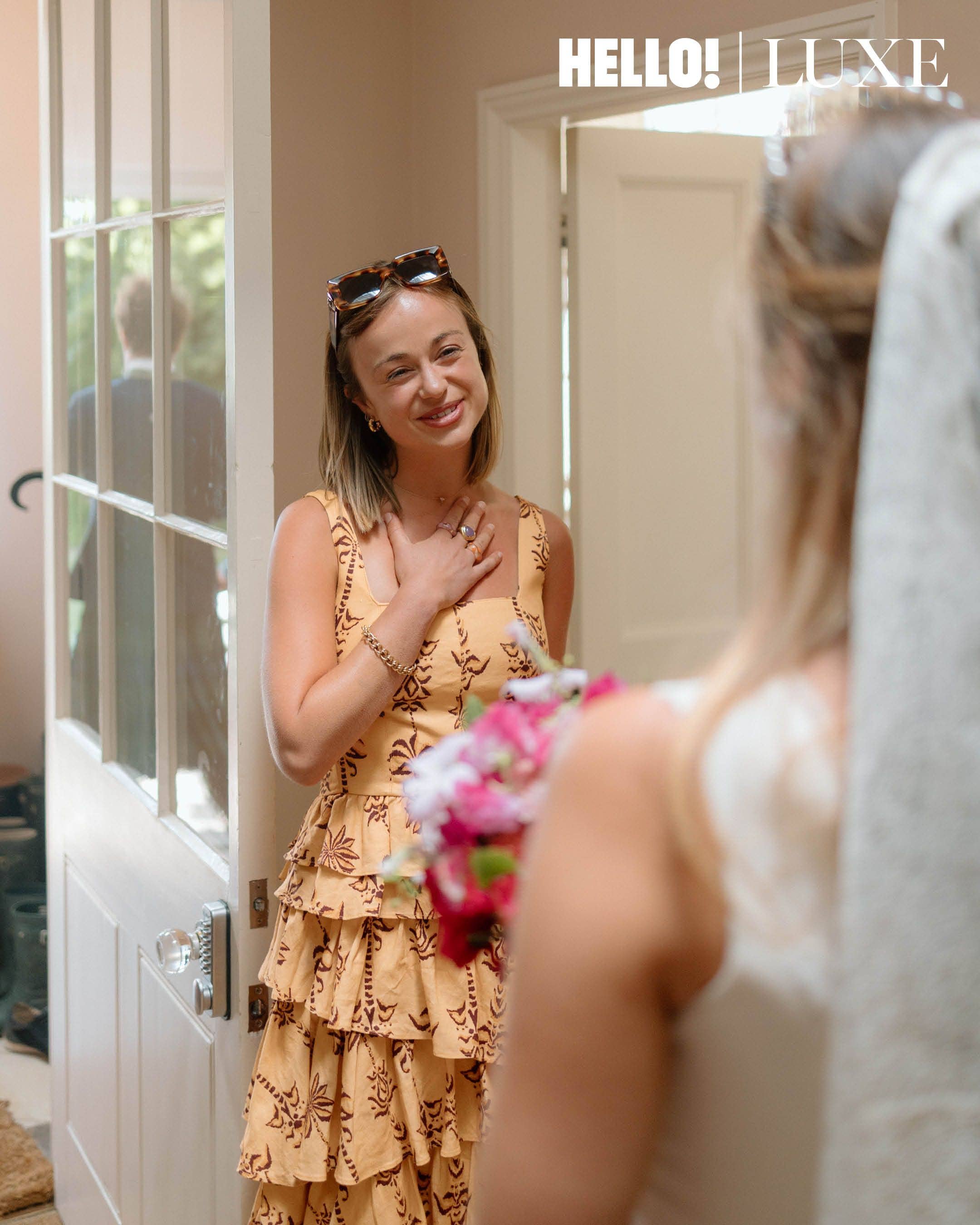 Lady Amelia Windsor sees her sister's bridal look