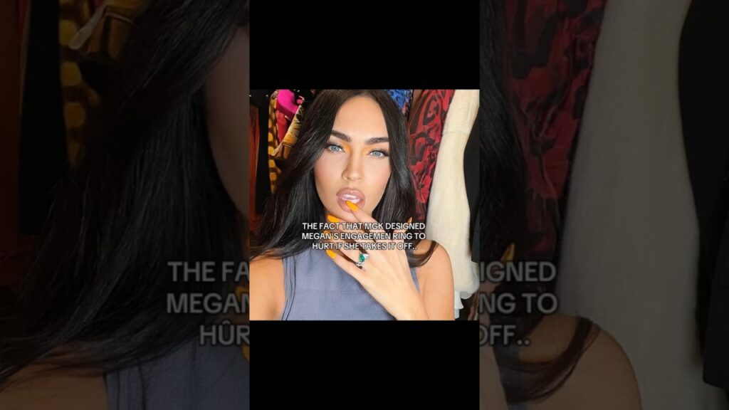The fact that MGK designed Megan Fox's engagement ring to hurt if she tries takes it off 😭💔