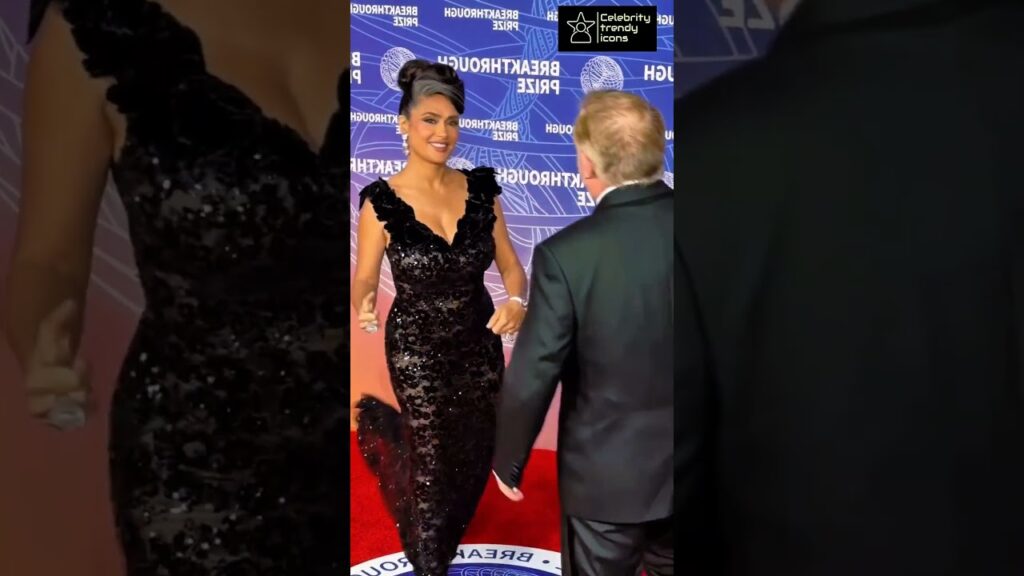 Salma Hayek and Husband embrace the Red Carpet Event Together 😍♥️ #salmahayek