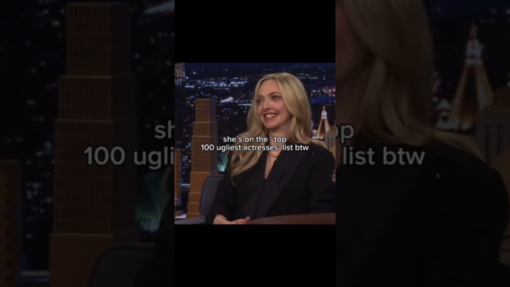 That's actually like the biggest lie ever #amandaseyfried #celebrity #actress #fashion