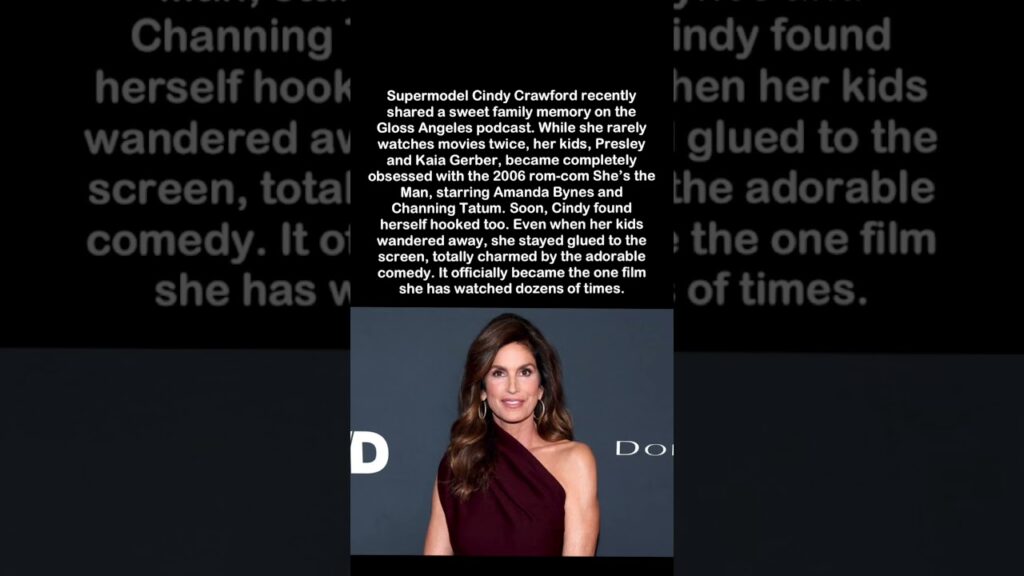 Supermodel Cindy Crawford Reveals Her Surprising Favorite Movie #CindyCrawford #ShesTheMan Supermodel Cindy Crawford Reveals Her Surprising Favorite Movie #CindyCrawford #ShesTheMan