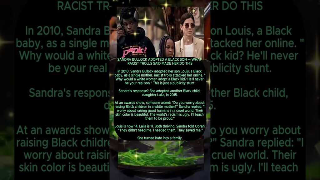 😳 Sandra Bullock’s Response to Racist Critics Left Everyone Speechless ❤️🔥 #SandraBullock #Hollywood 😳 Sandra Bullock’s Response to Racist Critics Left Everyone Speechless ❤️🔥 #SandraBullock #Hollywood