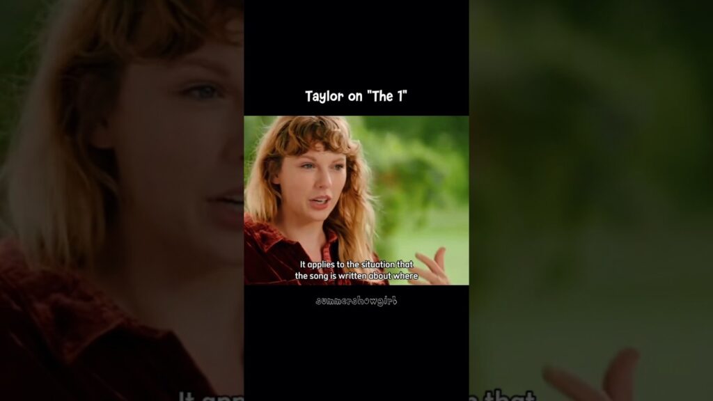 Taylor on The 1 #taylorswift