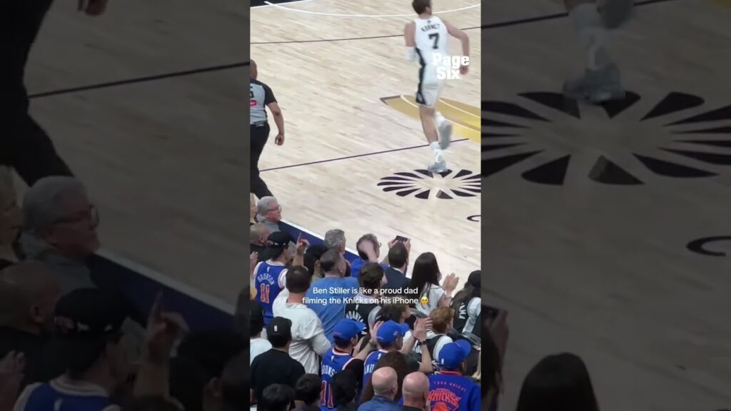 So wholesome! Of course Ben Stiller is courtside in San Antonio to support the Knicks ๐ฅน๐งก๐ #shorts So wholesome! Of course Ben Stiller is courtside in San Antonio to support the Knicks ๐ฅน๐งก๐ #shorts