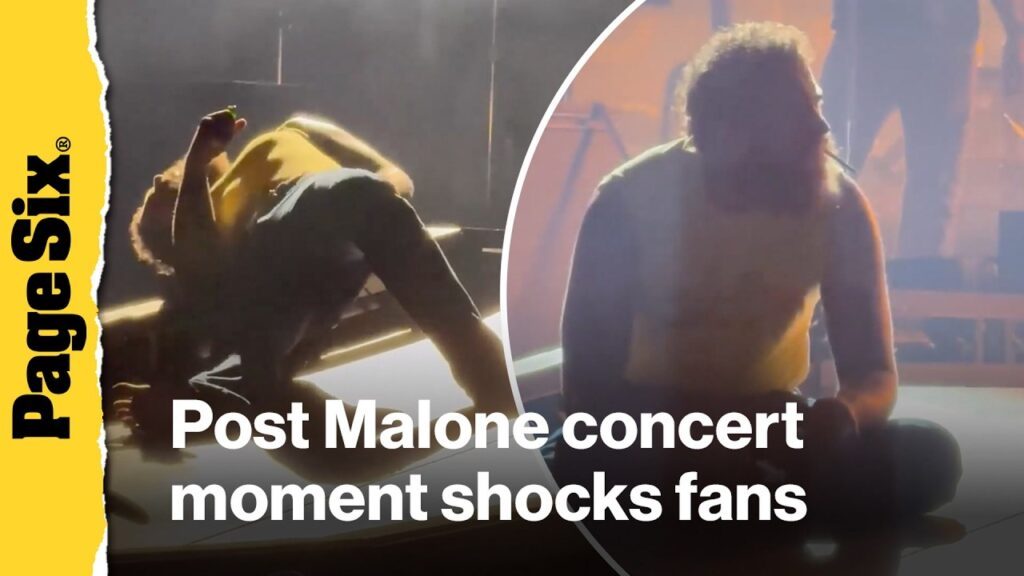 Post Malone fans shocked after bizarre on stage moment Post Malone fans shocked after bizarre on stage moment
