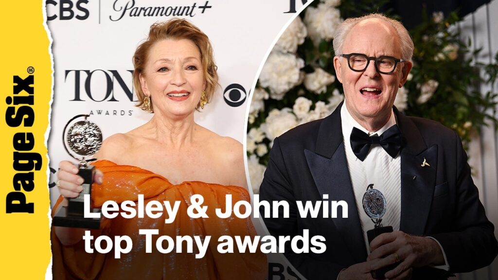 Lesley Manville and John Lithgow win top Tony awards
