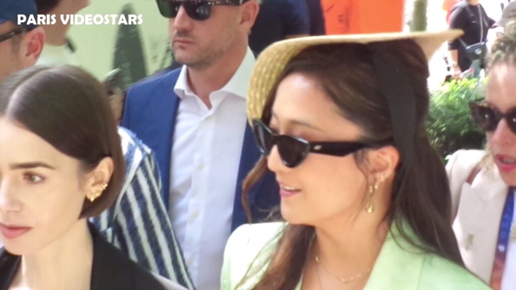 Lily Collins with Ashley Paris an "Emily in Paris reunion" for the French Open 7 june 2026