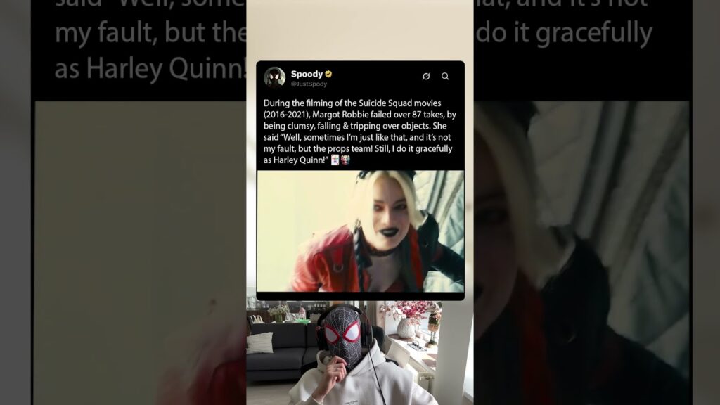 During the filming of The Suicide Squad (2016-2021), Margot Robbie couldn't stand