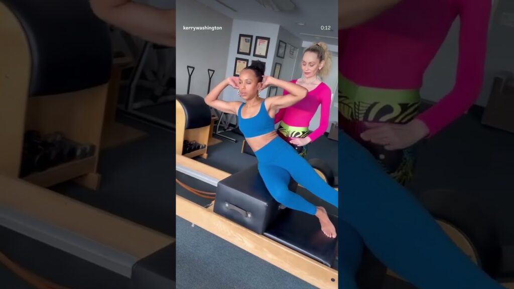 Celebrity Wellness/Pilates coach Nonna Gleyzer with Kerry Washington @bodybynonna