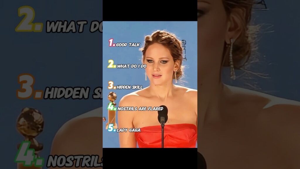 JENNIFER LAWRENCE'S MOSTADORABLE MOMENTS #celebrity #funny #youtubeshorts #jenniferlawrence #foryou