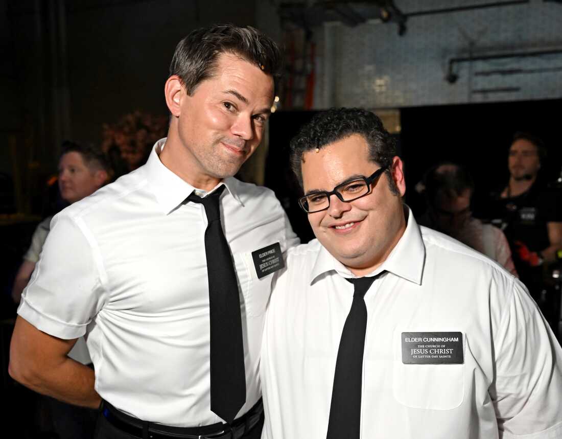 Andrew Rannells and Josh Gad attend the Tony Awards at Radio City Music Hall on June 7, 2026 in New York City.