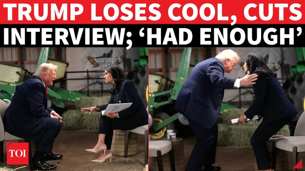 ‘You're Either Crooked…’: Trump Snaps Mid-Interview, Abruptly Ends Sit-Down After Heated Exchange