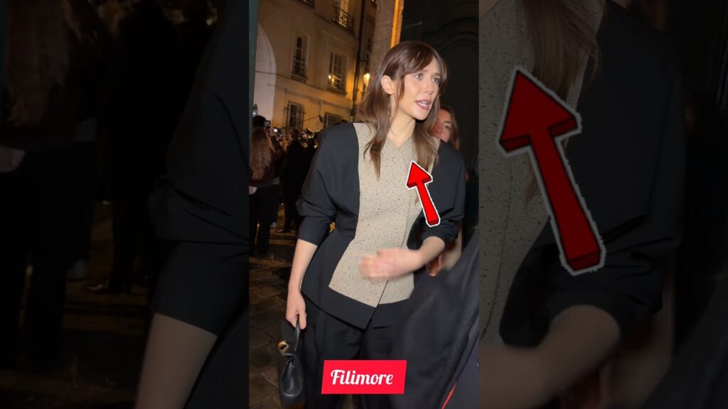 Parisian Chic: Elizabeth Olsen Shines at Jacquemus in Effortless Style ✨🤍👗🌟