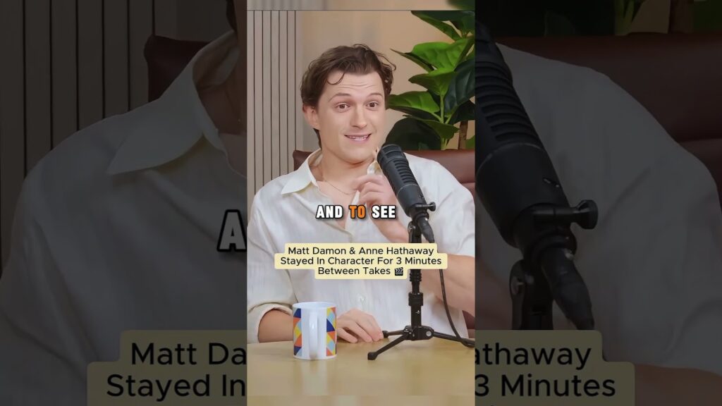 Matt Damon & Anne Hathaway Stayed in Character For 3 Minutes Between Takes