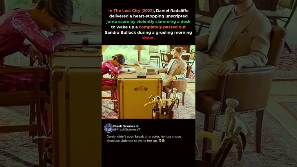 Sandra Bullock Passed Out On Set 🎬 #thelostcity #moviebloopers #shorts
