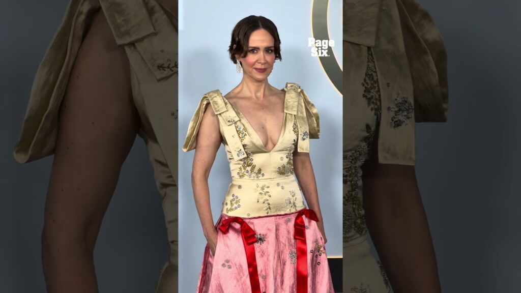 Sarah Paulson was glowing on the 2026 Tony Awards carpet in NYC.🤍✨ #shorts Sarah Paulson was glowing on the 2026 Tony Awards carpet in NYC.🤍✨ #shorts