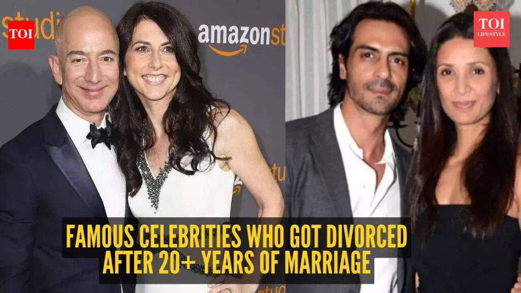 From Jeff Bezos and MacKenzie Scott to Arjun Rampal and Mehr Jesia: 7 famous celebrities who got divorced after 20+ years of marriage From Jeff Bezos and MacKenzie Scott to Arjun Rampal and Mehr Jesia: 7 famous celebrities who got divorced after 20+ years of marriage