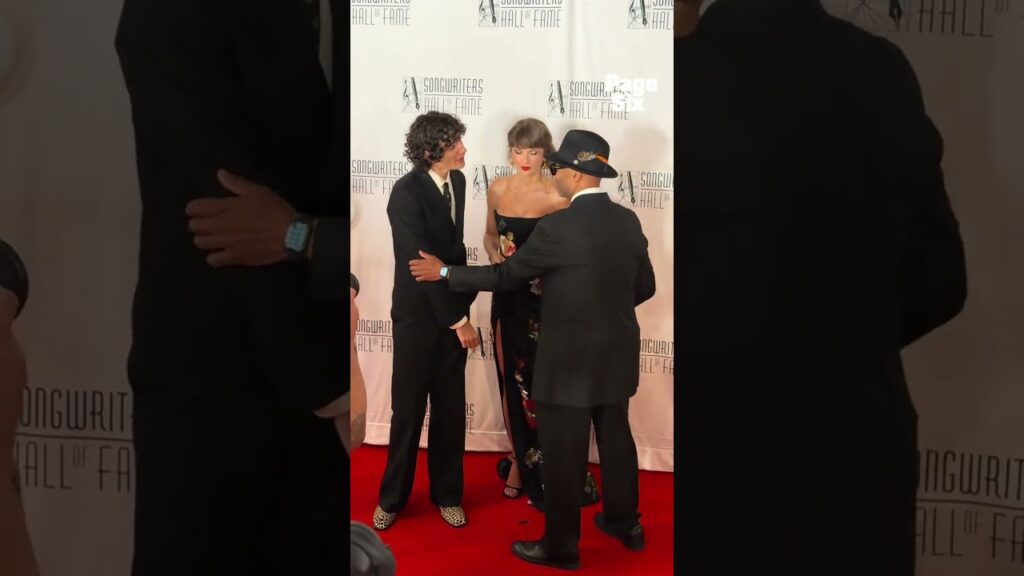 Taylor Swift introduced Sombr to Jimmy Jam at the Songwriters Hall of Fame Awards in NYC. 🎶 #shorts Taylor Swift introduced Sombr to Jimmy Jam at the Songwriters Hall of Fame Awards in NYC. 🎶 #shorts