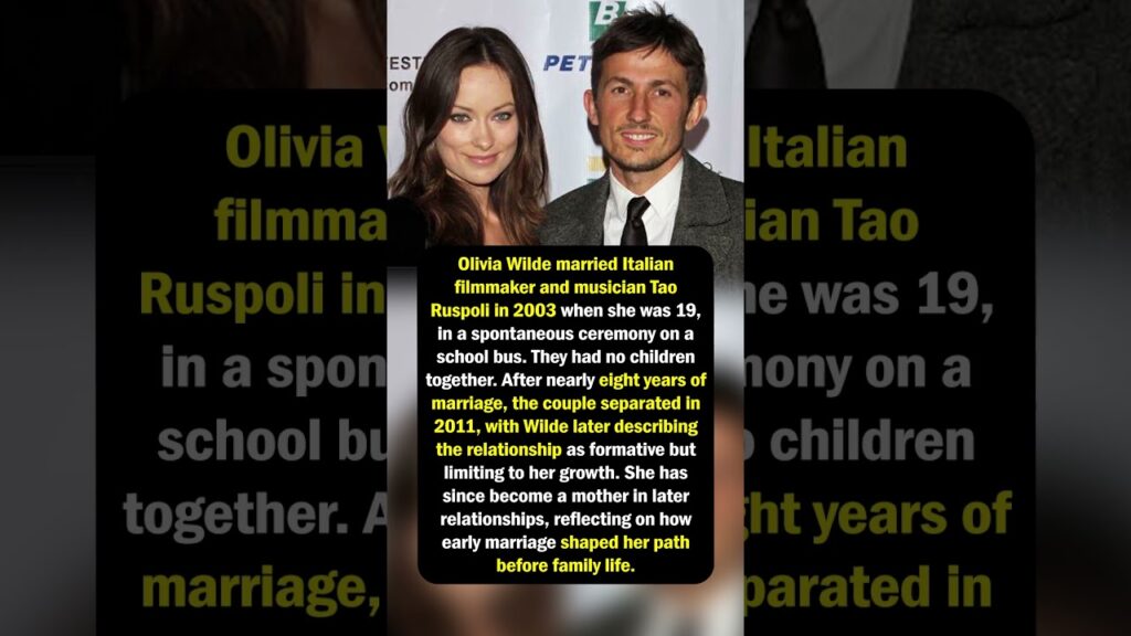 Olivia Wilde’s Early Marriage Olivia Wilde’s Early Marriage